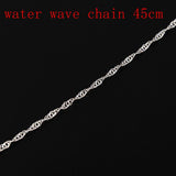 Multi-styles 925 Sterling Silver Link Chain Lobster Clasp Necklace