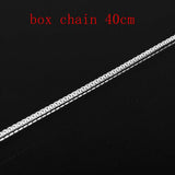 Multi-styles 925 Sterling Silver Link Chain Lobster Clasp Necklace