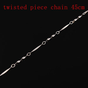 Multi-styles 925 Sterling Silver Link Chain Lobster Clasp Necklace