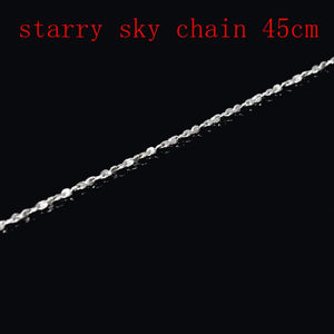 Multi-styles 925 Sterling Silver Link Chain Lobster Clasp Necklace