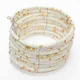 Bohemia Handmade Multilayer Circle Charm Beads Bracelet Bangle