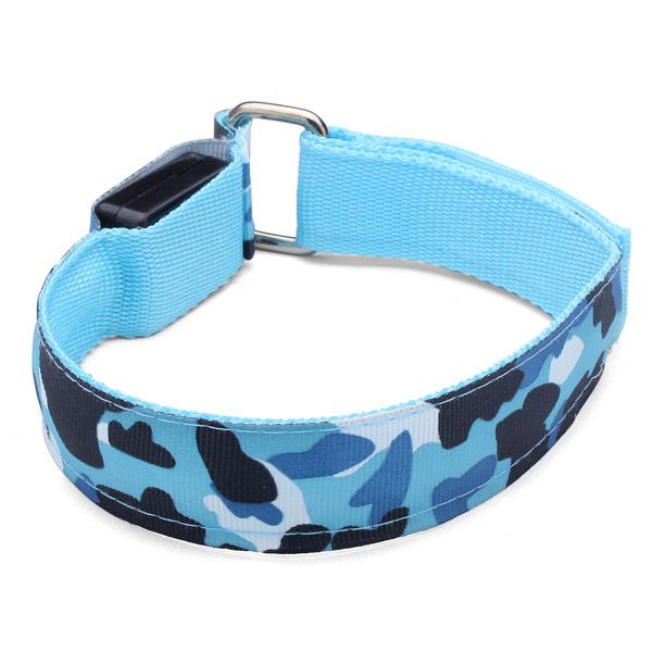 Camouflage Running Gear Glowing LED Arm Band Lights Flash Bracelet