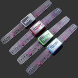 Happy Light Up  LED Bracelet Flash Glowing Wristband For Party