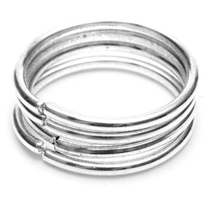 16pcs Punk Stack Thin Plain Band Finger Above Knuckle Rings Set