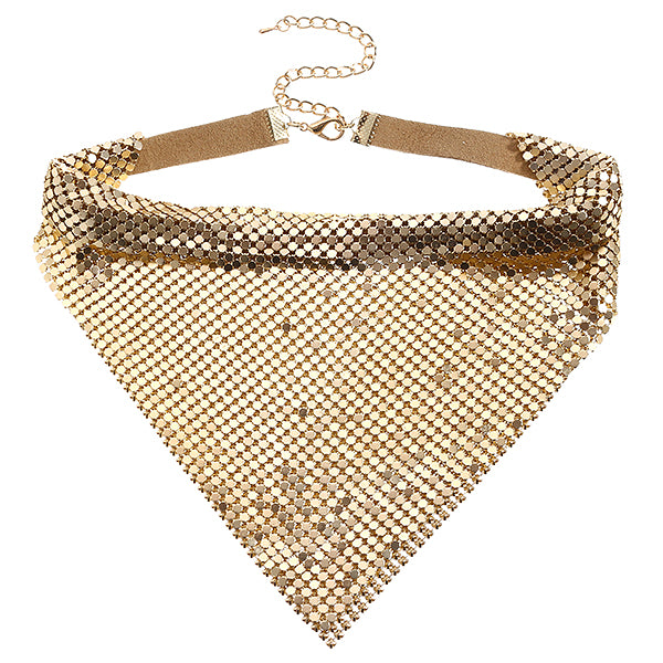 Trendy Sparkling Paillette Noble Collar Clavicle Necklace