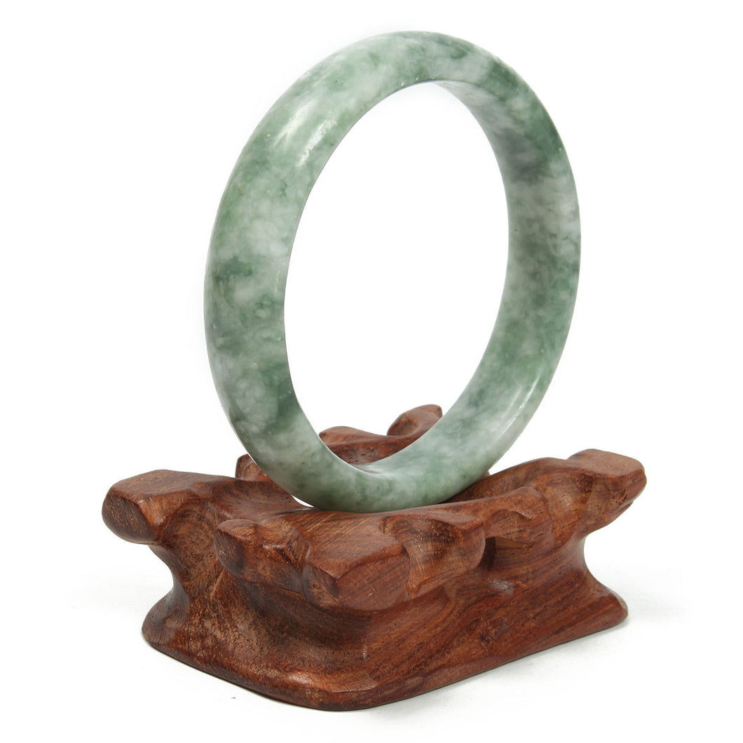 Chinese Green Jade Gemstone Bangle Bracelet Jewelry