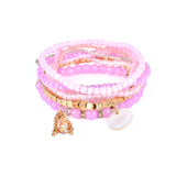 Bohemian Bracelet Crystal Beads Tassel Multilayer Bracelets for Women