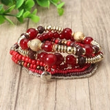 Bohemian Bracelet Beads Multilayer Retro Bracelet For Women