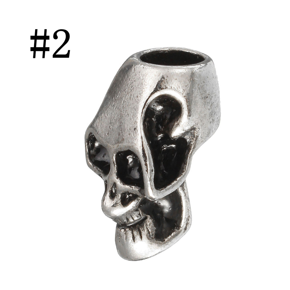 Punk Unisex Alloy Skull Head Pendant For Necklace Chain