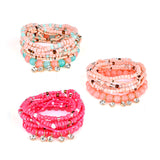 Bohemian Charming Bracelet Beads Rhinestone Multilayer Bracelets for Women