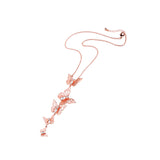 Sweet Butterfly Pendant Necklace Crystal Clothing Accessorie