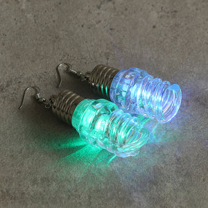 Cute LED Bulb Flashing Earrings Party Accessories for Women