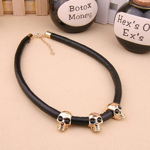 Creative Skull Alloy Collar Sweater Chain Collar Necklaces