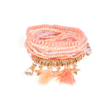 Bohemian Women's Bracelet Tassel Star Crystal Beads Bracelet Gift for Women