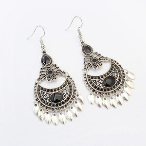 Ethnic Crescent Drop Earring Fashion Hollow Earrings Retro