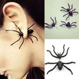 1pc Punk Alloy Black Spider Stud Earring Women Jewelry