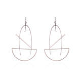 Fashion Platinum Plated Geometric Dangle Earrings Simple Style Piercing Ear Drop for Women Best Gift