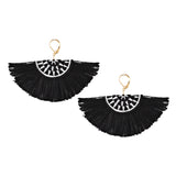 Bohemian Semicircle Tassel Pendant Dangle Women Earring