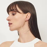 Earring Hollow Octagon Geometric Statement Hoop Ethinc