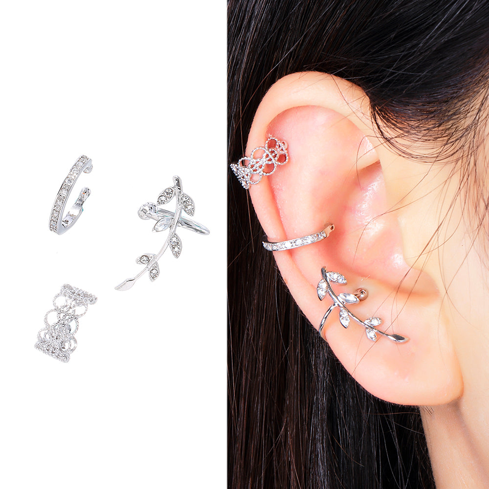 JASSY 3 Pcs Ear Clip Earring