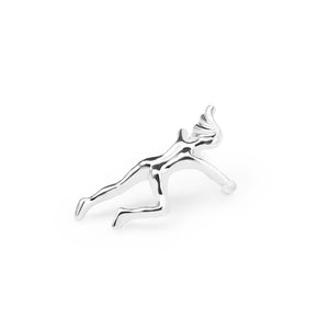 Funny Figure Gymnast Human Shape No Piercing Ear Clip