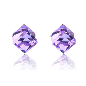 Creative Unisex Cubic Crystal Magnetic Clip Earrings