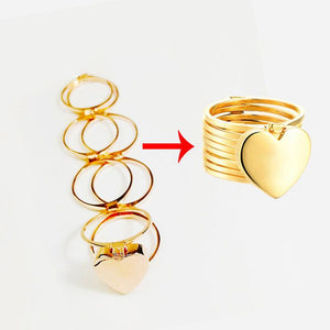 Stackable Multilayer 2 in 1 Dual Purpose Ring Bracelet