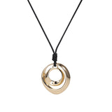 Alloy Necklace Double Circle Personality Simple Fashion Pend