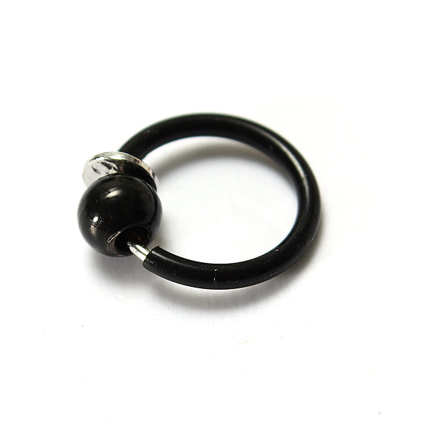 1pc Clip On Hoop Body Nose Lip Bead Ring No Piercing Spring Ear Stud