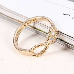 Sweet Gold Silver Plated Best Friends Words Bowknot Ring