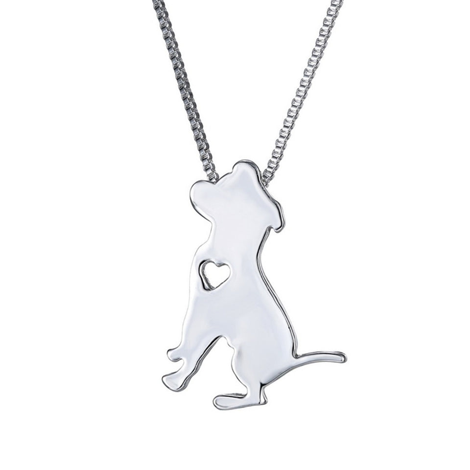 Puppy Dog Cute Lovely Animal Charm Friends Necklace Chain Jewelry