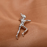 Funny Figure Gymnast Human Shape No Piercing Ear Clip