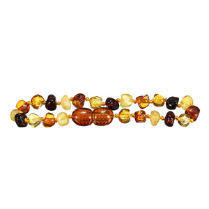 Fashion Multicolor Natural Amber Bracelet Gift for Women