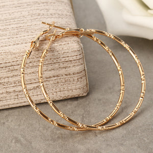 6 Pairs Fashion Hoop Earrings Set Gold Silver Stud Earrings Women Jewelry