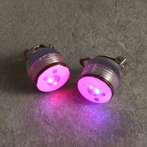 Unisex Funny Button Led Ear Clip Halloween Christmas Party Earrings Gift Accessories