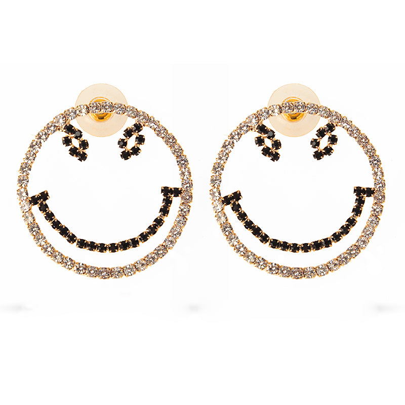 Sweet Large Smile Modeling Earrings