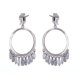 Trendy Platinum Tassel Long Earring Drop Gift for Girl Women