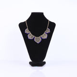 Gold Statement Collar Chain Leaves Choker Colar Pendant Necklace For Women