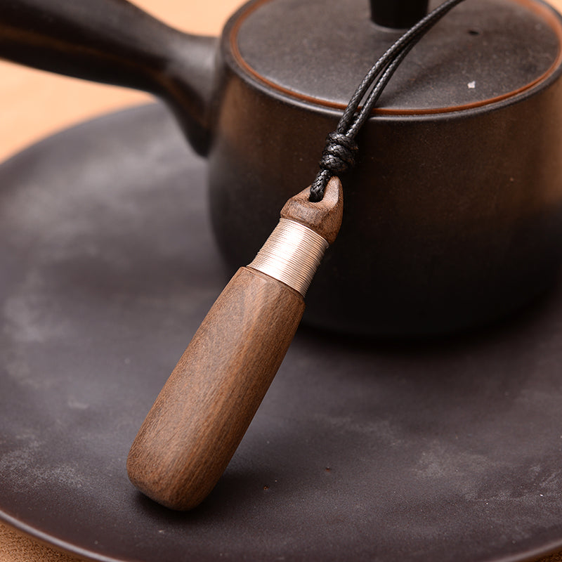 Black Sandalwood Ethnic  Silver Accessories Charm Necklace