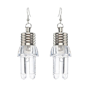 Cute LED Bulb Flashing Earrings Party Accessories for Women