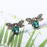 Luxury Oktant Rhinestone Crystal Ear Stud 18K Gold Plated