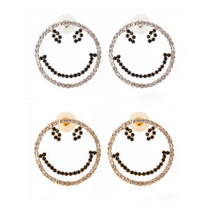 Sweet Large Smile Modeling Earrings