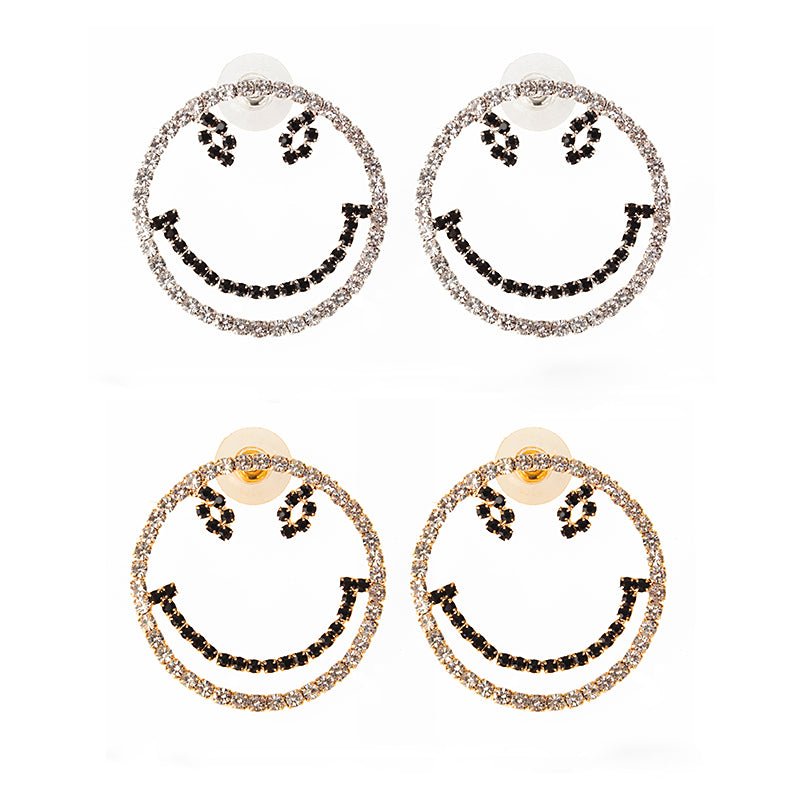 Sweet Large Smile Modeling Earrings