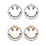 Sweet Large Smile Modeling Earrings