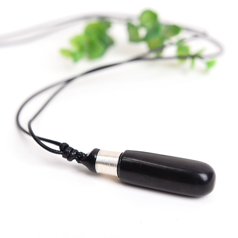 Black Sandalwood Ethnic  Silver Accessories Charm Necklace