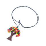 Bohemian Handmade Wooden Beads Tree of Life Necklace