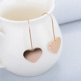 Simple Metal Heart Love Earrings Ear Hook Earrings For Women