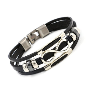 Multilayer Infinity Knot Bracelet Casual Fashion Leather