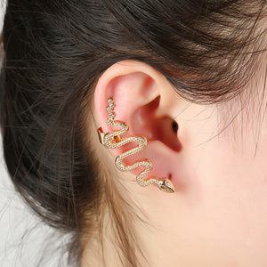 1Pc Exaggerate Snake Left Right Ear Cuff Zinc Alloy Earrings