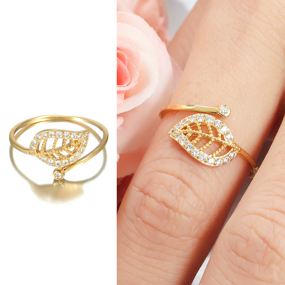 JASSY Plant Zircon 18K Gold Rings